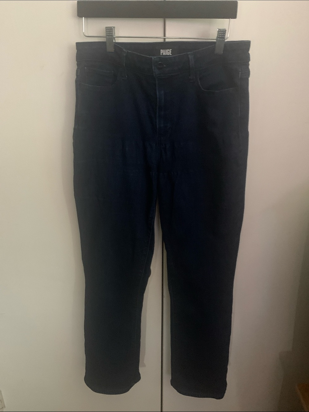 PAIGE Women's Dark Navy Claudine  Jeans